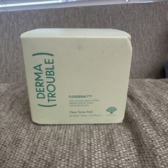 Derma Trouble Clear Toner Pads 60ct FusidermT 10,000ppm Sensitive Skin, exp 2027