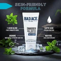 BAD ACE Swagger Ball Buffer | Rinse-Free Hygiene 2.7 Fl Oz (Pack of 1)