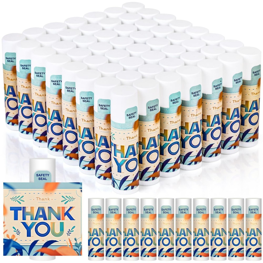 60 Pack Appreciation Gifts Bulk Employee Thank You Lip Balms for Volunteer…