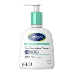 Cetaphil Gentle Clear Pore Clearing Acne Cleanser, 8 Fl Oz (Pack of 1), white