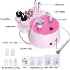 Professional Diamond Microdermabrasion Machine, 3-in-1 Facial Beauty Tool for Bl