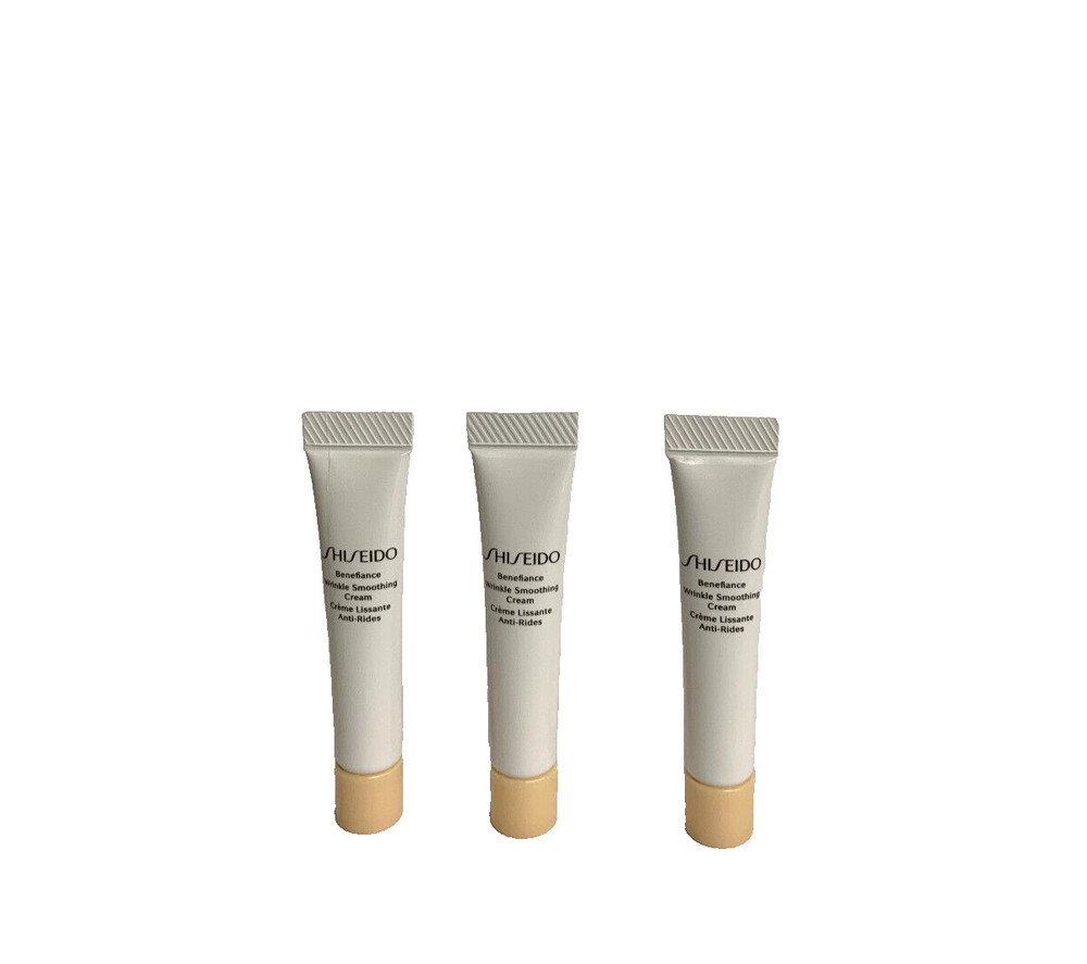 3X SHISEIDO BENEFIANCE WRINKLE SMOOTHING CREAM Travel Size 5 ml X 3= 15 ml
