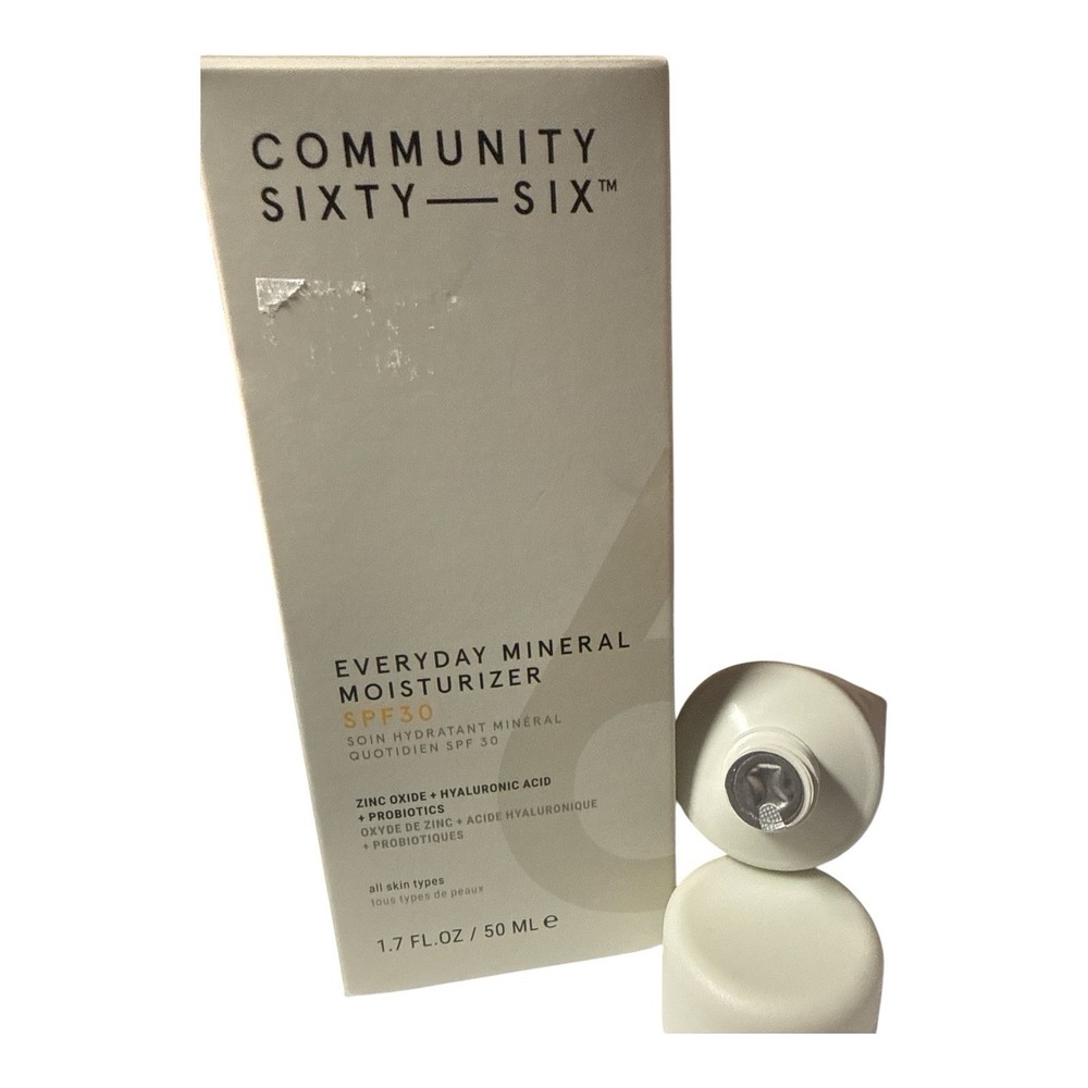 COMMUNITY SIXTY-SIX EVERYDAY MINERAL MOISTURIZER SPF30, 1.7 FL OZ NIB