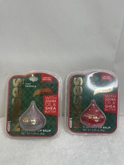 Hershey’s Kisses Lot Of 2 Lip Balms Cherry Cordial & Mint Truffle 0.28 oz