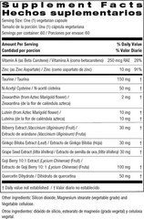 Bio Nutrition – Eye Wellness with Zeaxanthin 462 mg 60 Vegetarian Capsules