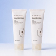 Salmon PDRN Centella Cream 100ml x2 Barrier Repair Soothing K-Beauty HEVEBLUE