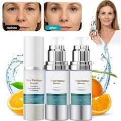 1-3PC Total Package Serum, All-In-One Vitamin C, Hyaluronic Acid, Peptides Serum
