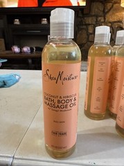 SheaMoisture Coconut & Hibiscus Bath, Body Massage Oil For Dull Skin 8oz