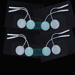 10 Pairs Round Self-adhesive Electrode Pad Replacement For Microcurrent Machine