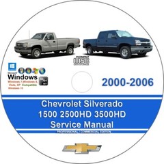 Chevrolet Silverado 1500 2500 3500 HD 2000 01 02 03 04 2005 2006 Service Manual