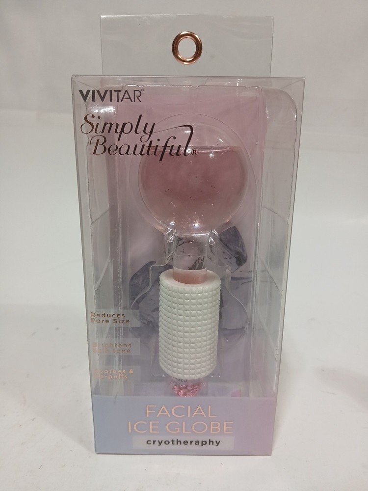Vivitar SIMPLY BEAUTIFUL .Facial Ice Globe CRYOTHERAPHY Skincare Anti Aging