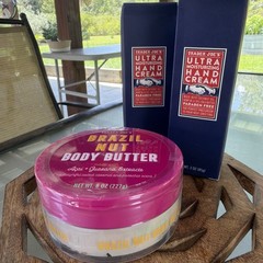 Trader Joe’s Brazil Nut Body Butter + 2 Ultra Moisture Hand Cream- Sealed/New