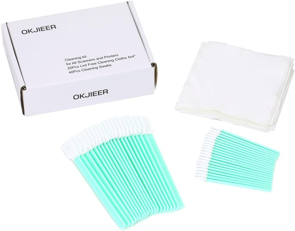 Cleaning kit for Scanners Printers with 4x4inch Lint Cleaning Cloths ＆ Cleanroom