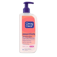Clean & Clear Essentials Oil-Free Foaming Facial 8 Fl Oz (Pack of 1), ORANGE