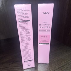 wnp 99.9% High-Purity Rose PDRN Glo Boost Cream Moisturizer Niacinamide 40ml x2