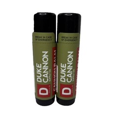 Duke Cannon Supply Co. Offensively Large Lip Balm Lot Of 2 Sunscreen SPF 15 New