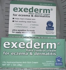 Exederm Flare Control Anti-Itch Cream Eczema & Dermatitis Sensitive Skin Exp5/28
