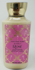 1 BUBBLY ROSE BATH & BODY WORKS LOTION CREAM HAND 8 OZ PINK ORANGE CRANBERRY