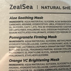 ZealSea Face Masks Skincare, Facial for Women Skin 7 Count (1 Box) Sealed Exp 27