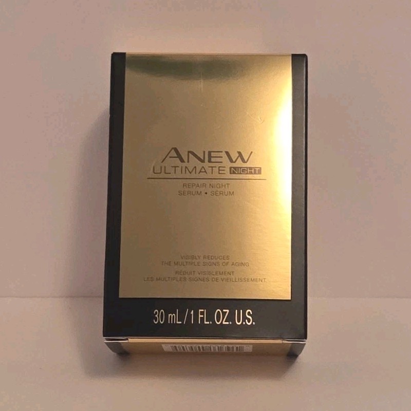 ANEW Ultimate Night Serum 1 fl oz Hyaluronic Acid Niacinamide Face Neck