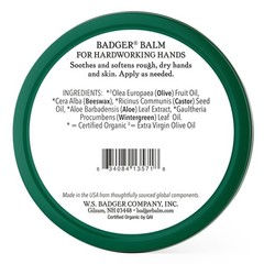 Badger For Hardworking Hands Balm Tin, 2 oz