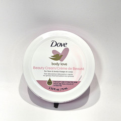 DOVE BODY LOVE Beauty Cream – 24H Soft & Hydrated Skin – 2.53 Fl Oz