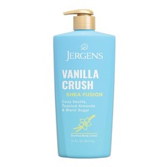 Jergens Shea Fusion Vanilla Crush Body Lotion, Dry Skin, 14 fl oz | Shea Butter