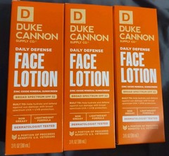Lot of 3 Duke Cannon Daily Defense SPF 32 Face Lotion Daily Moisturizer 3 oz ea
