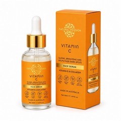 Natural Infusion Vitamin C Face Serum Vitamin E Collagen 50ml Made in Australia