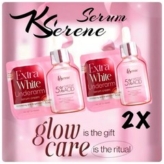 KSerene Extra White Underarm Serum Cream with 5% Glycolic Acid – 30g