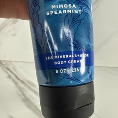 Bath & Body Sea Salt Therapy Mimosa Spearmint Body Cream 8oz