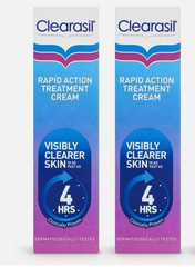 2Pack Clearasil Rapid Action Treatment Cream 4hour Reduce Spots Exp. 01/30/2027