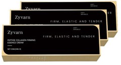 ZYVARN Anti Wrinkle Peptide Collagen Firming Cream, 0.5oz 3pk, (3 Boxes/9 Total)