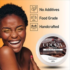 16 oz. Raw Cocoa Butter 100% Pure Natural FOOD-GRADE Prime Pressed Cacao Butter