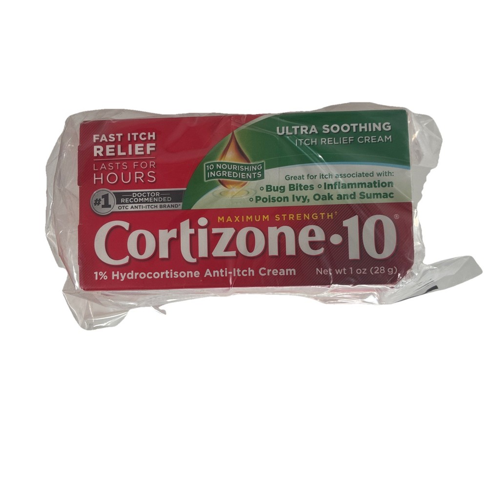 Cortizone-10 Ultra Soothing Itch Relief Cream 1 oz 4 Pack New Exp 12/2027