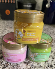 Global Beauty Care Jasmine & Green Tea, Honey, & Rose & Vanilla Scrubs