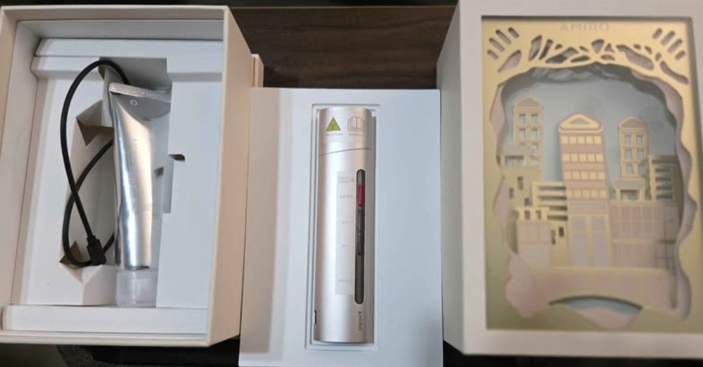 Amiro LED Light Therapy Anti-Aging Device Set with Gel for Facial Skin Care