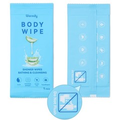 80 Pcs Large Body Wipes – Portable No Rinse Shower Wipes for Gym, Camping, Hikin