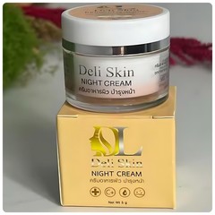 Deli Skin Night Cream Overnight Facial Moisturizer Beta-Glucan Botanical 5g