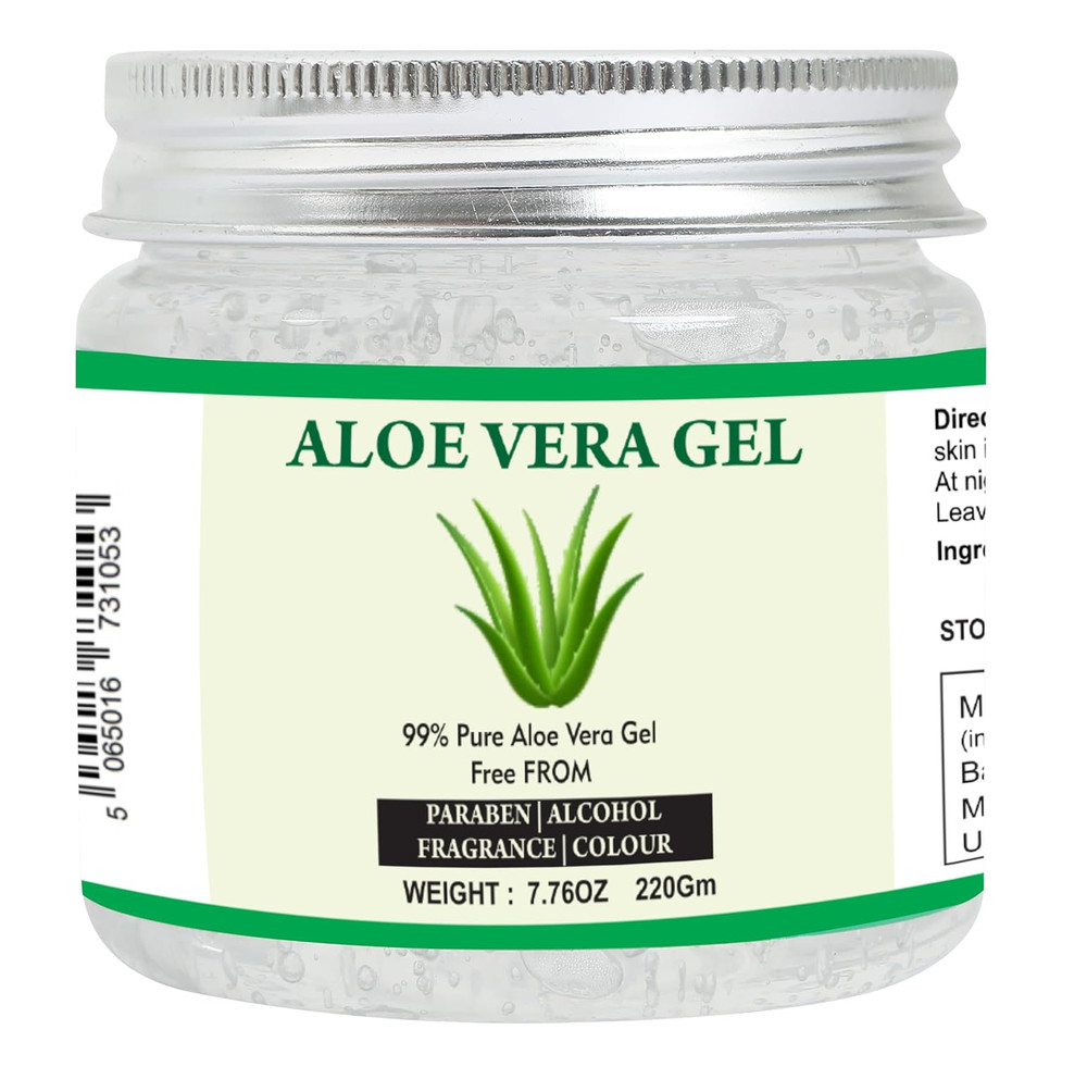 Raslok Aloe Vera Gel | 99% Pure Natural Aloe Gel | For Moisturizing Face Skin