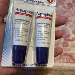 Aquaphor Lip Repair Ointment Moisturizing Lip Balm Pack Relieves Dryness 0.35…