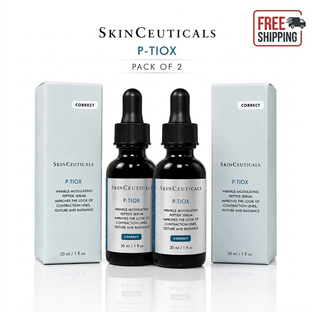 2X Skin Ceuticals P-TIOX Wrinkle Modulating Peptide Serum 30 ml 1oz