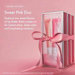 Lip Butter Balm Sweet Pink Duo – Conditioning Tinted Lip Balm + Overnight Mask f