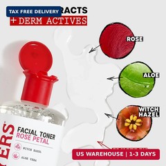 THAYERS Alcohol-Free Rose Petal Witch Hazel Facial Toner for Glowing Skin, Sooth