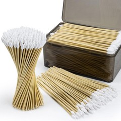 OwnWise 600 PCS Gun Cleaning Swabs in Storage Box, 6 inch Long Cotton 600pcs