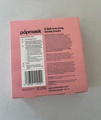 POPMASK LONDON Sleepover Rose Scented Self-Warming Steam Mask (5 Pack).