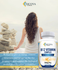 Complete B Complex Supplement with Vitamin C, Boost Energy & Healthy Heart