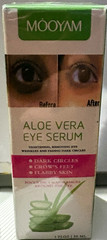 MOOYAM Aloe Vera Eye Serum 1 fl oz/30 mL Hydrating for Dark Circles