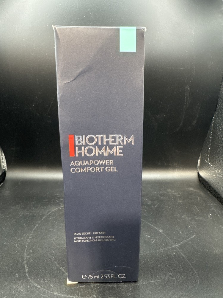 BiothermHomme Aquapower Comfort Gel – For Dry Skin 75ml/2.53oz | New