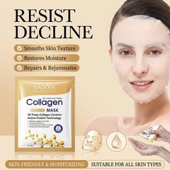 10pc Collagen Face Mask Anti Aging Wrinkle Sheet Moisturizing Repair Brightening